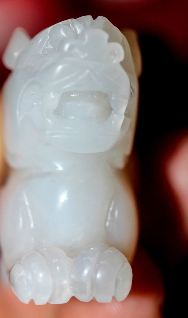 White Jade Foo Dog - 5