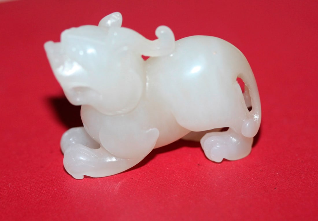 White Jade Foo Dog - 7