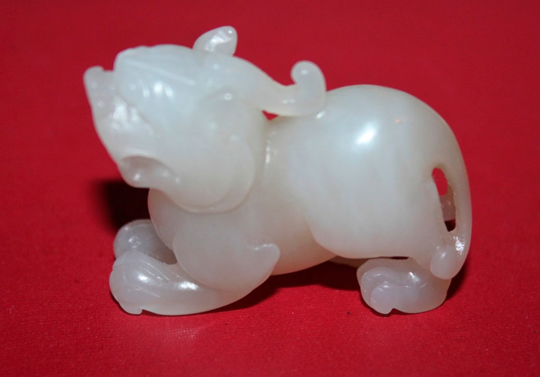 White Jade Foo Dog - 8