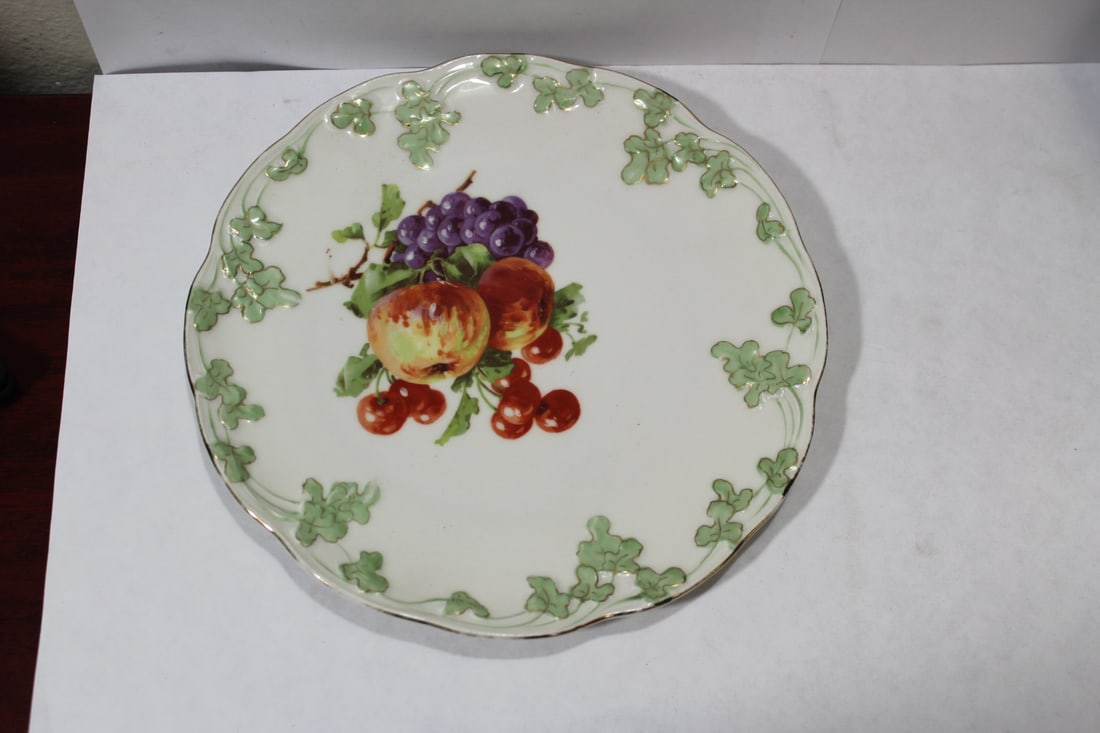 A Vintage Fruit Plate: signed or marked - 8 3/4" in diameter
