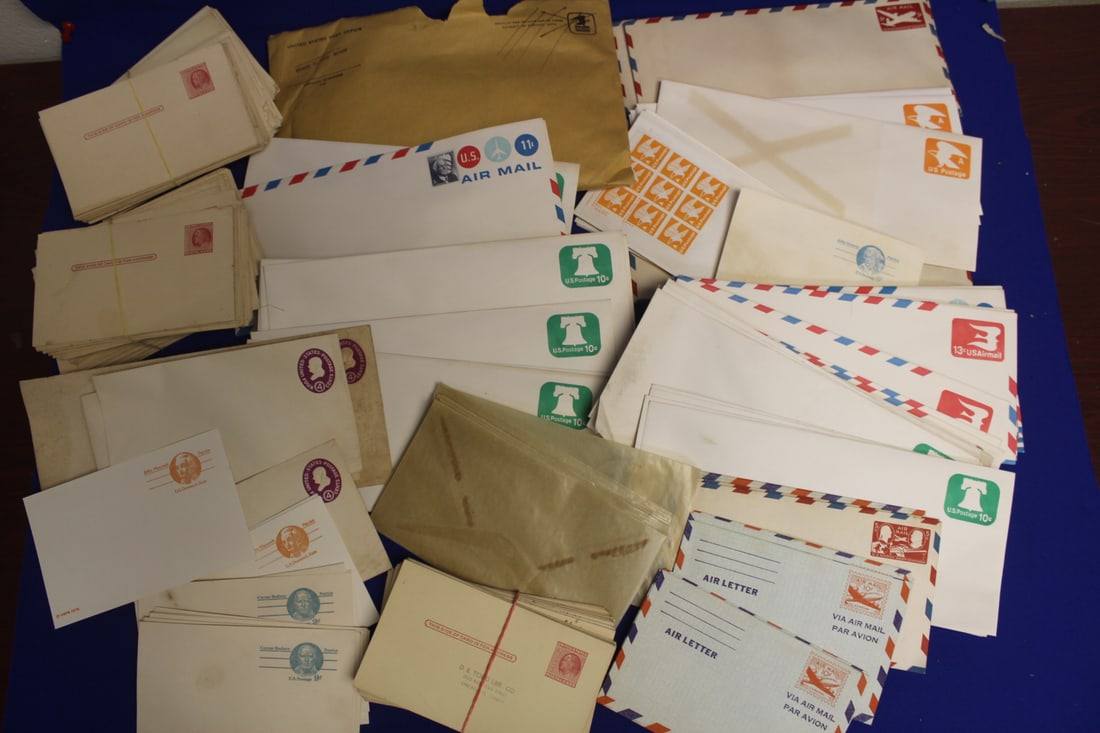 Lot of Stamped Envelopes, Post Cards and others: as shown