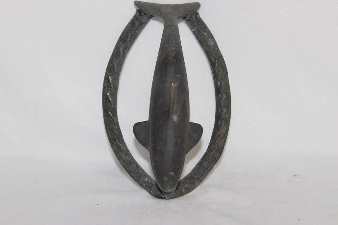 A Metal Dolphin Knocker - 2
