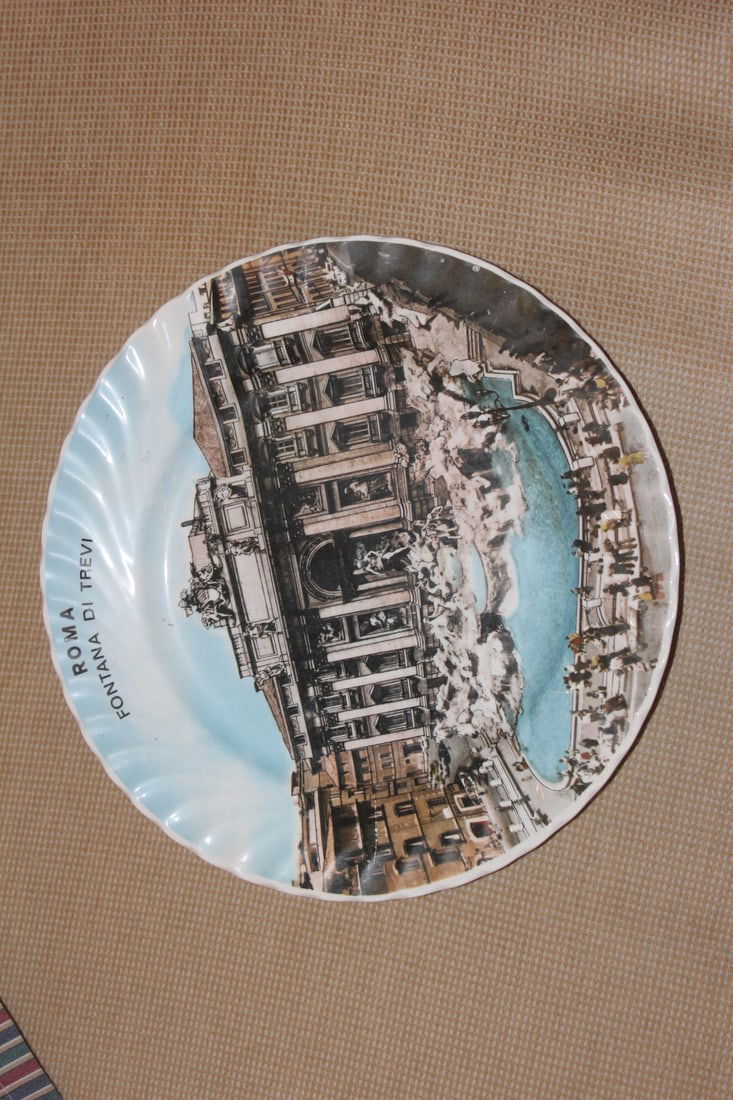 A Rome Ceramic Plate: 10" in diameter