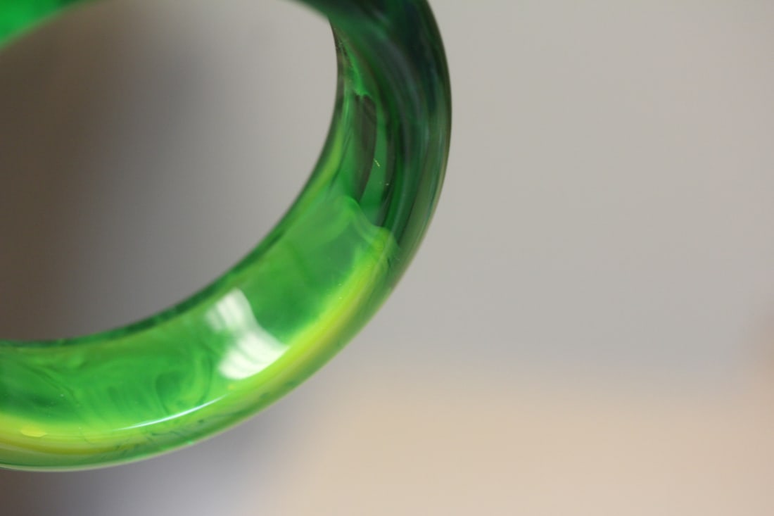 Lucite Bangle Bracelet - 3