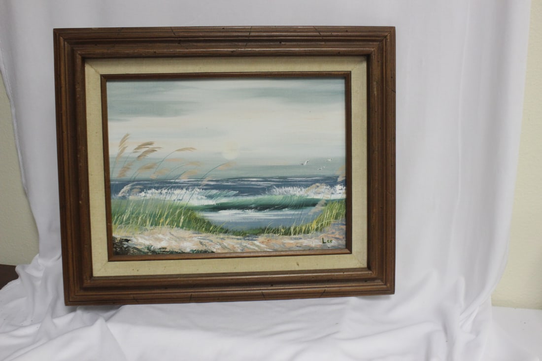 An Oil On Canvas Painting: signed: Lee - overall= 16 1/4" x 13 1/4"