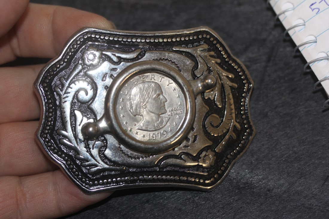Susan B Anthony Dollar Belt Buckle: as shown