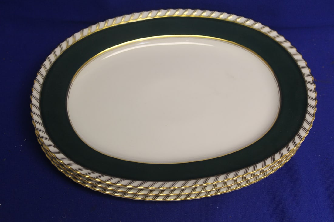 Set of 3 Franconia Selb Bavarian Oval Platter: 12 1/8" in diameter