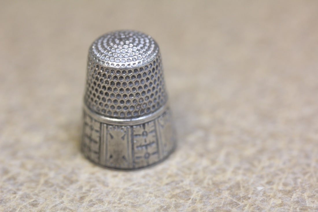 A Sterling Thimble: as shown