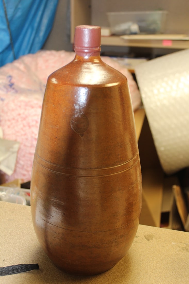 Fonseca, Portugal Spirit Bottle: no wine inside, however still sealed, spirit probably evaporated - 14" tall