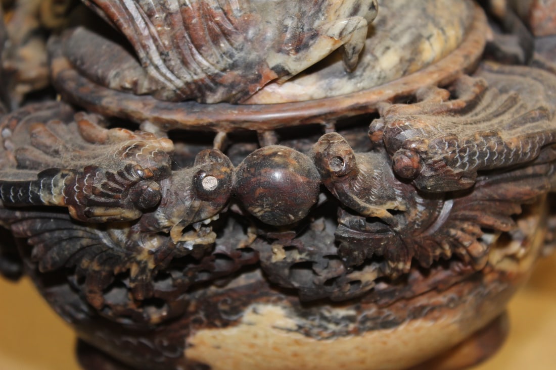 Large Soap Stone Urn - 10