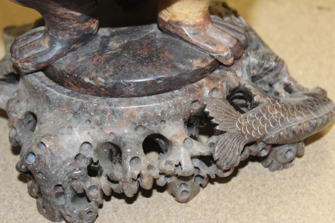 Large Soap Stone Urn - 11