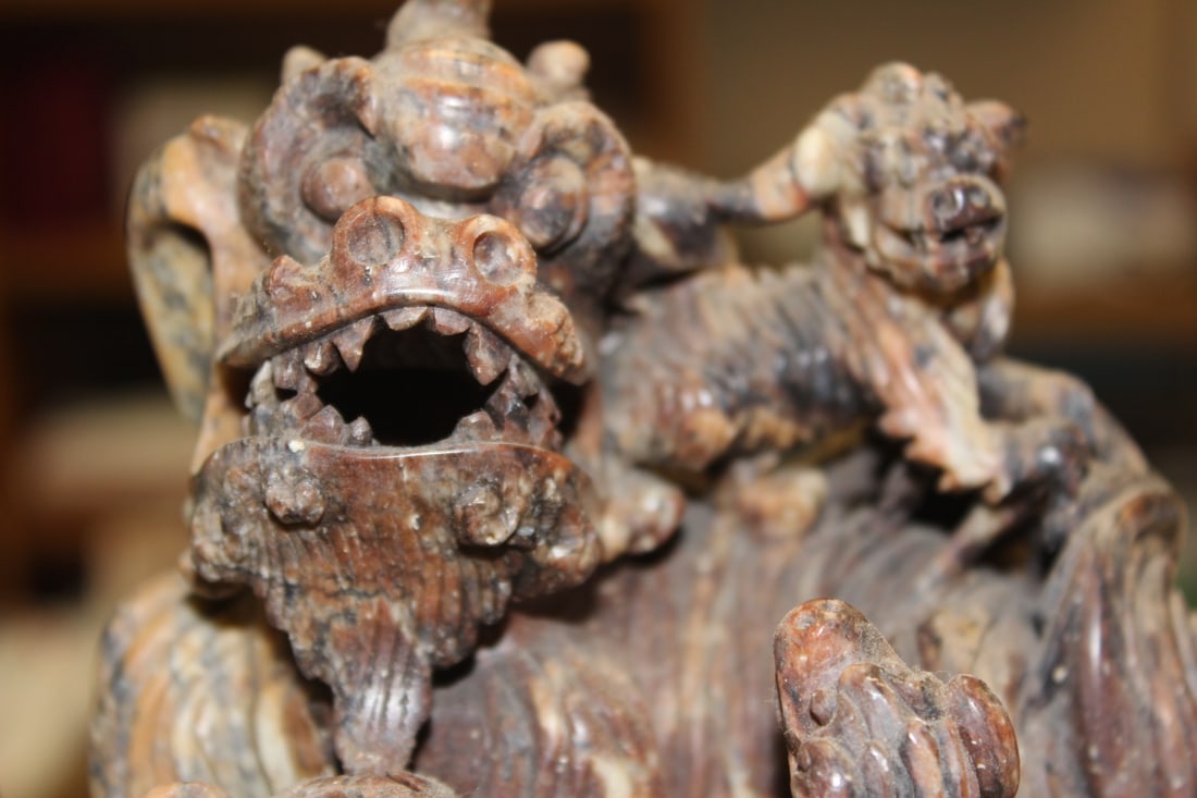 Large Soap Stone Urn - 2