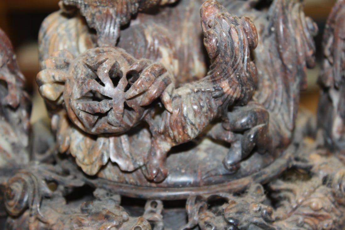 Large Soap Stone Urn - 3