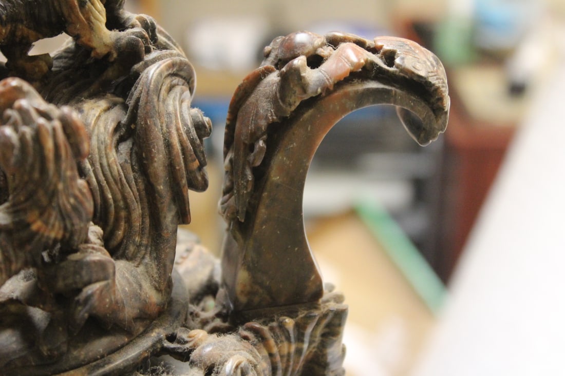 Large Soap Stone Urn - 4