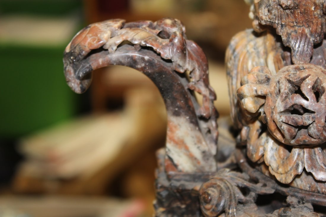 Large Soap Stone Urn - 5