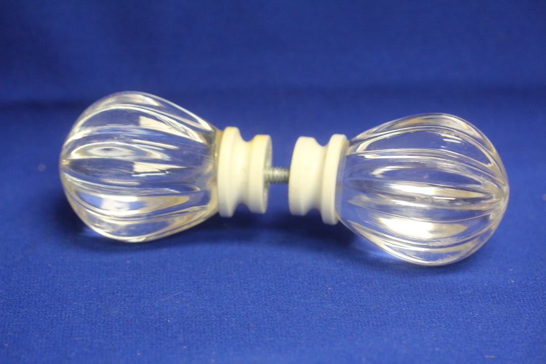 Pair of Lucite Door Knobs: as shown