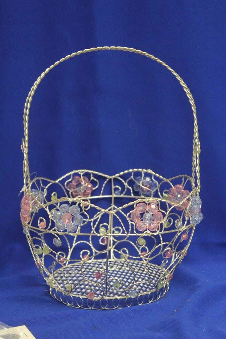 A Decorative Basket: 12" tall