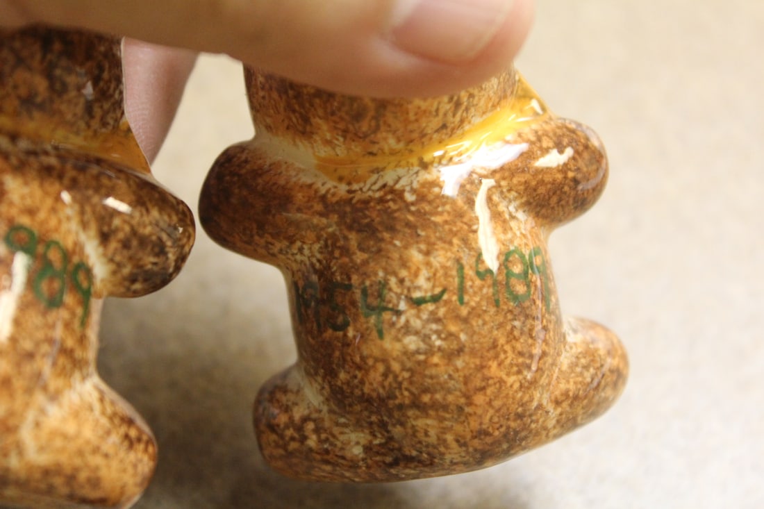 Two Ceramic Teddy Bear Ornaments - 3