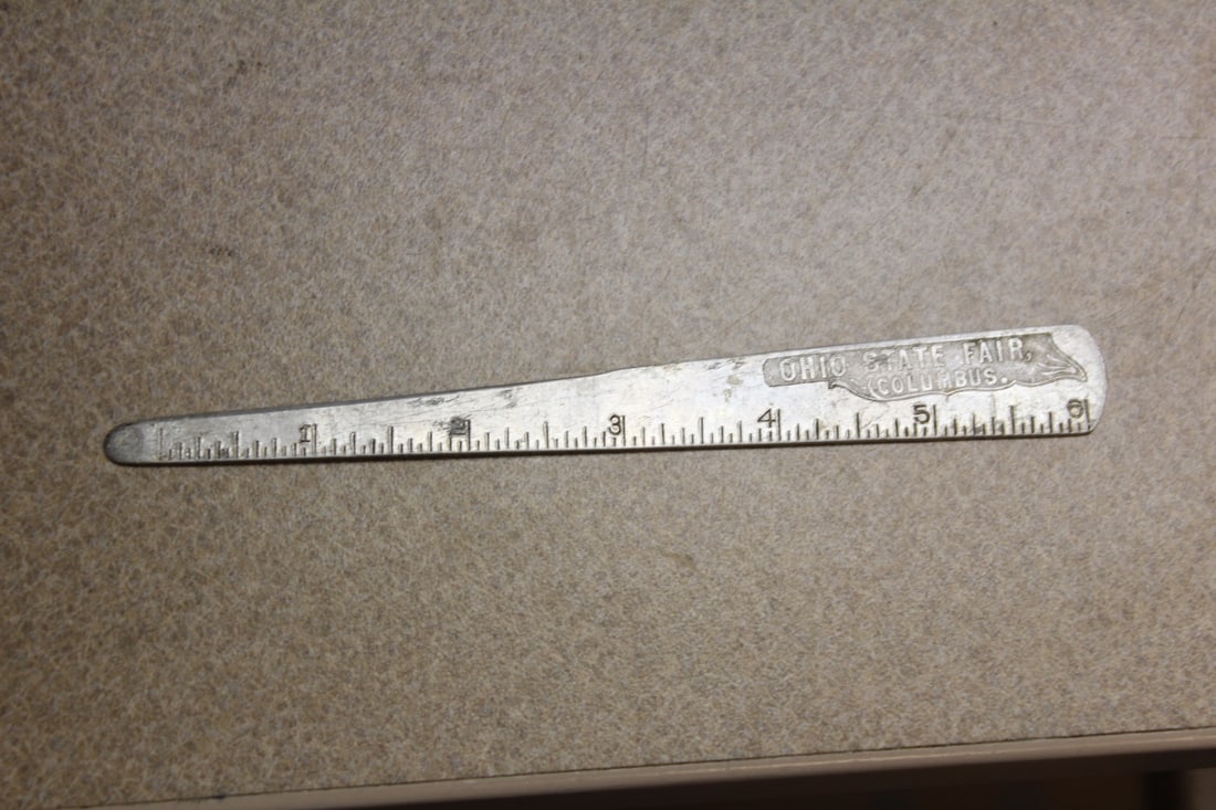 Aluminum Advertising Letter Opener: 6 3/8" across