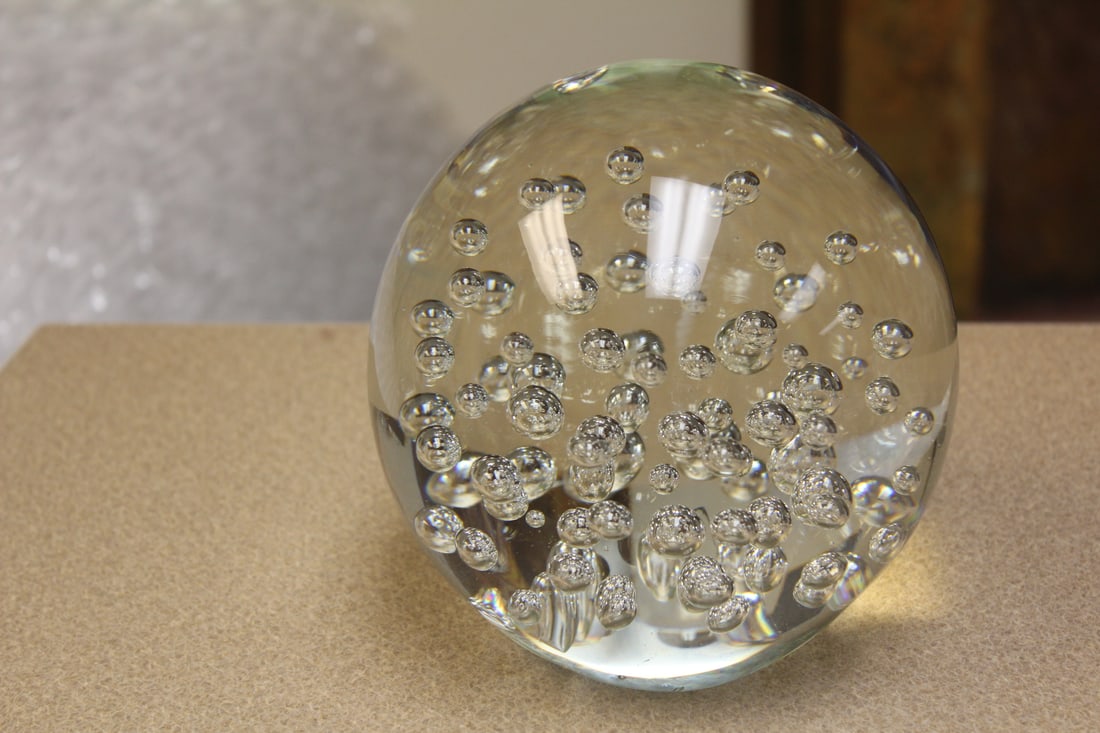 Large Control Bubble Paperweight: 6 1/4" in diameter
