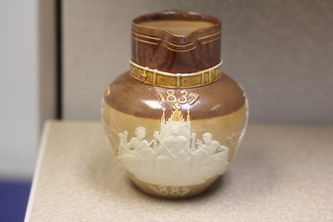 Antique Pottery Creamer: most likely English - 4 1/2" tall