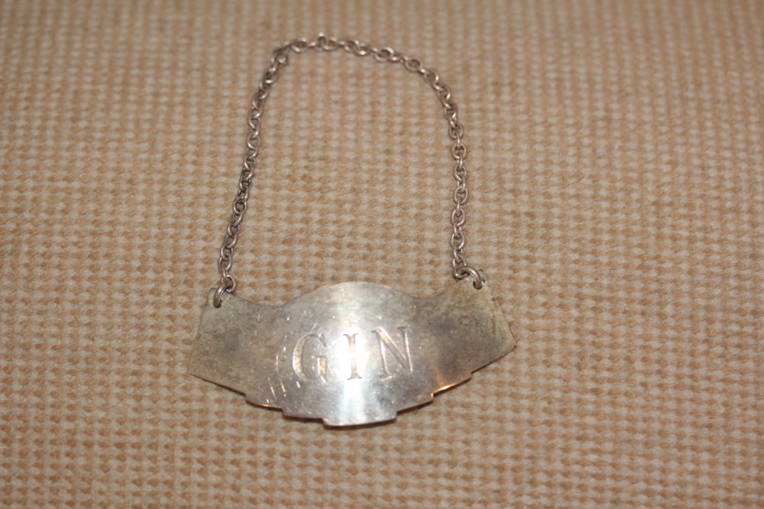 Sterling Gin Decanter Tag: as shown
