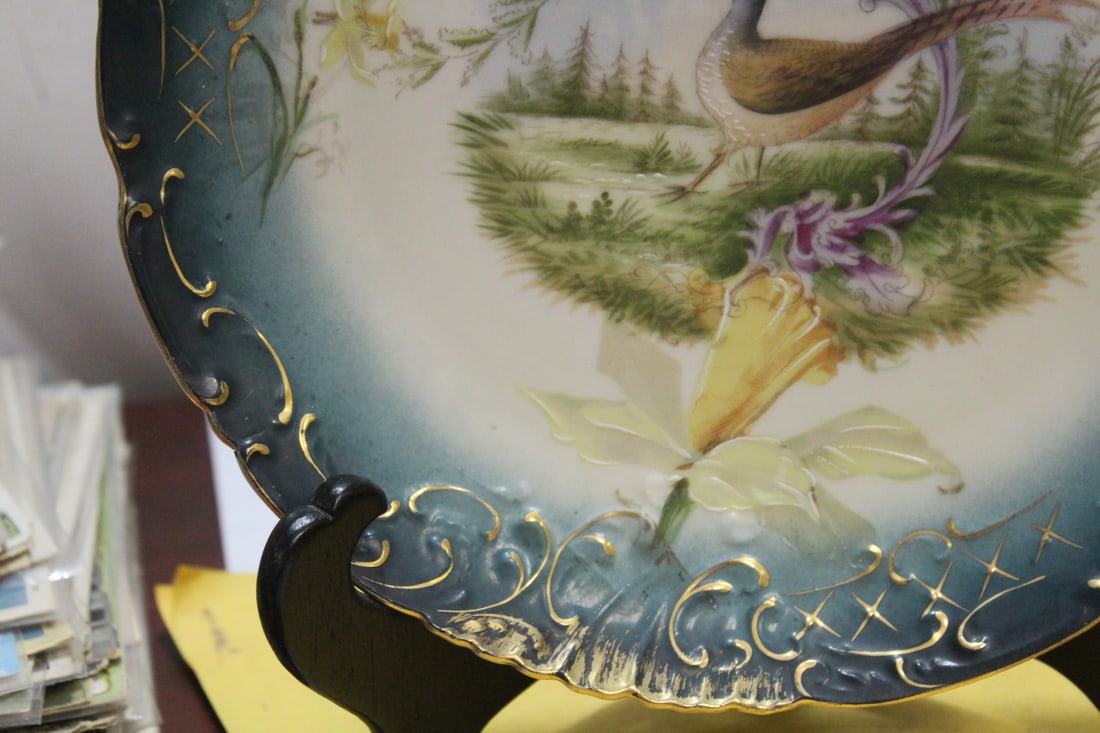 A Ceramic Austrian Pheasant Plate - 5