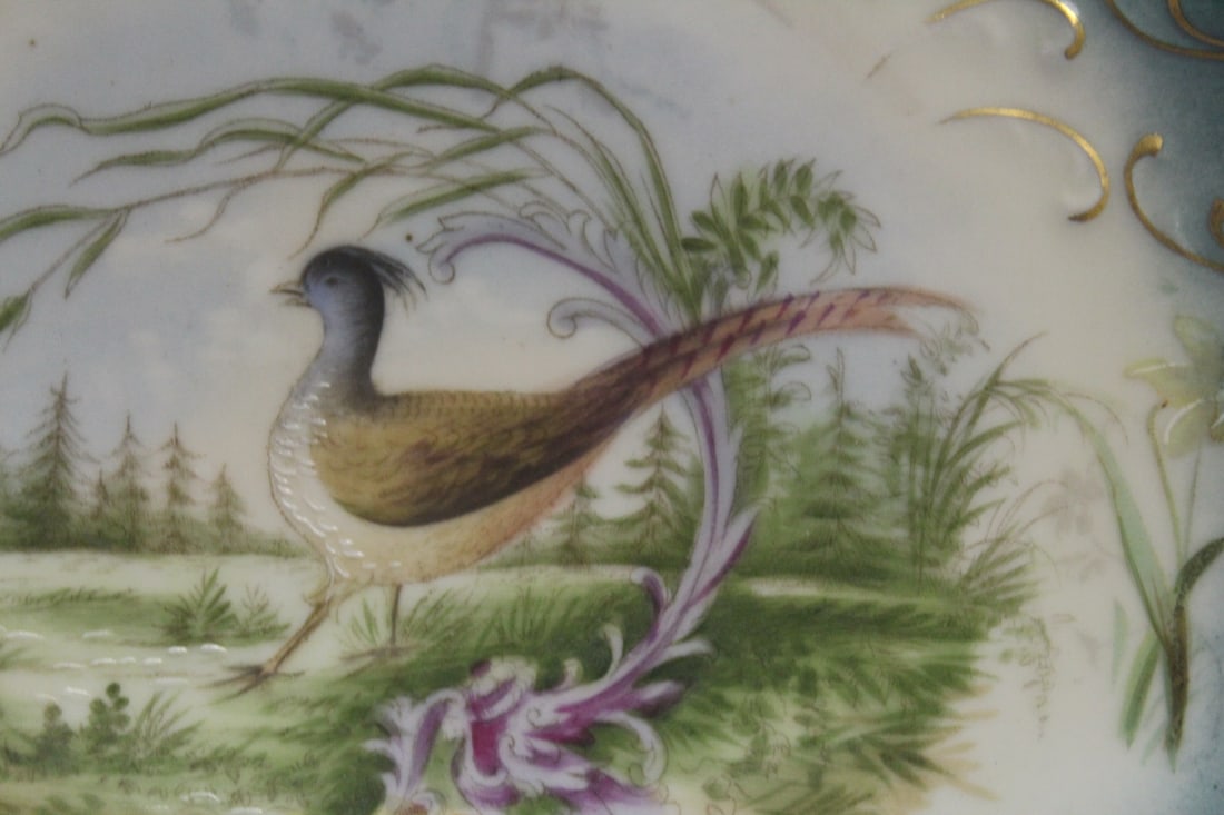 A Ceramic Austrian Pheasant Plate - 7