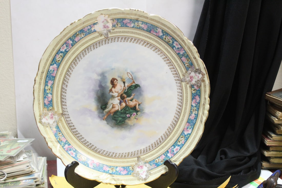 An Austrian Depose D?cor Charger: 11 3/4" in diameter - signed: Artemis