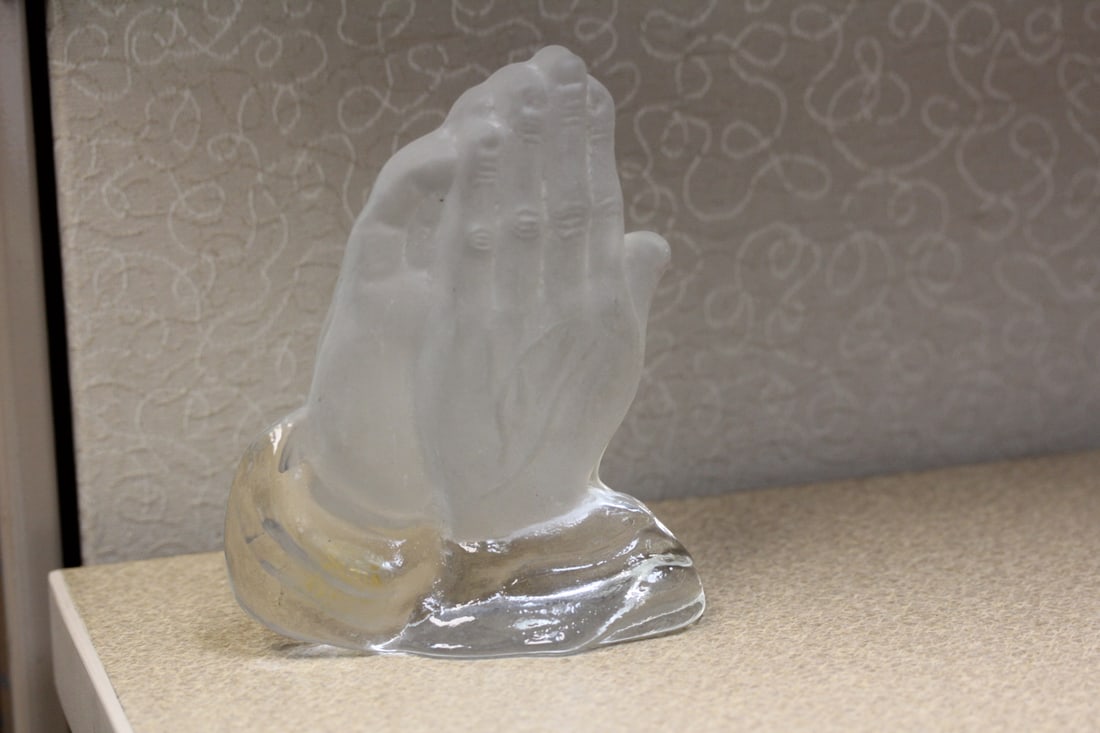 Viking Glass Paperweight: hand made - 5 1/2" tall