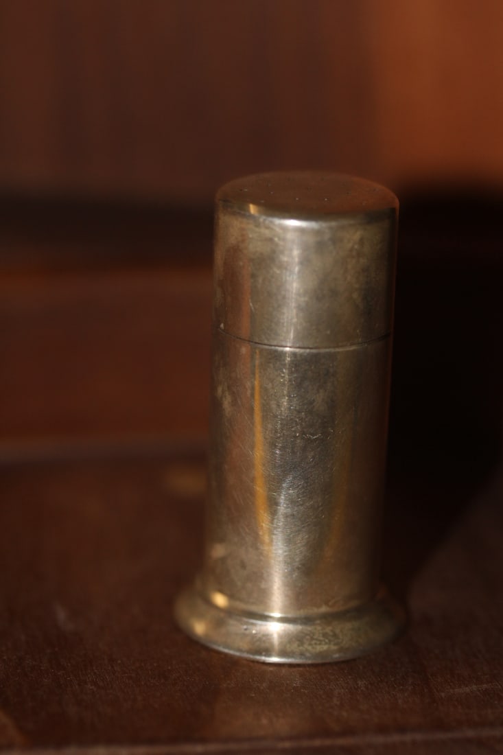 Tiffany and Co. Sterling Lipstick Holder: 2 inches tall