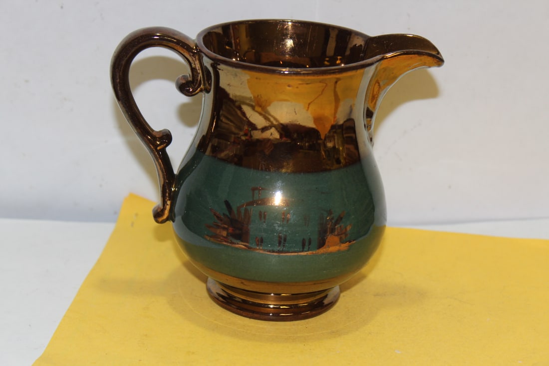 A Ceramic Lusterware Pitcher - 3