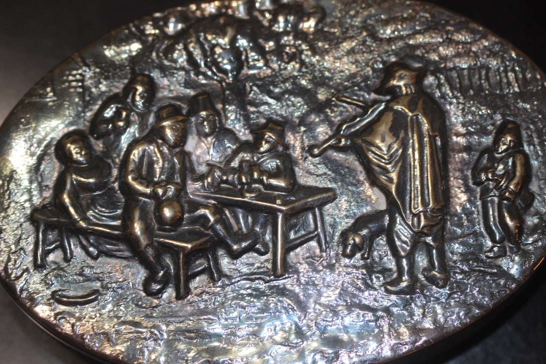 Zipla 90 Silverplated Repousse Box - 2