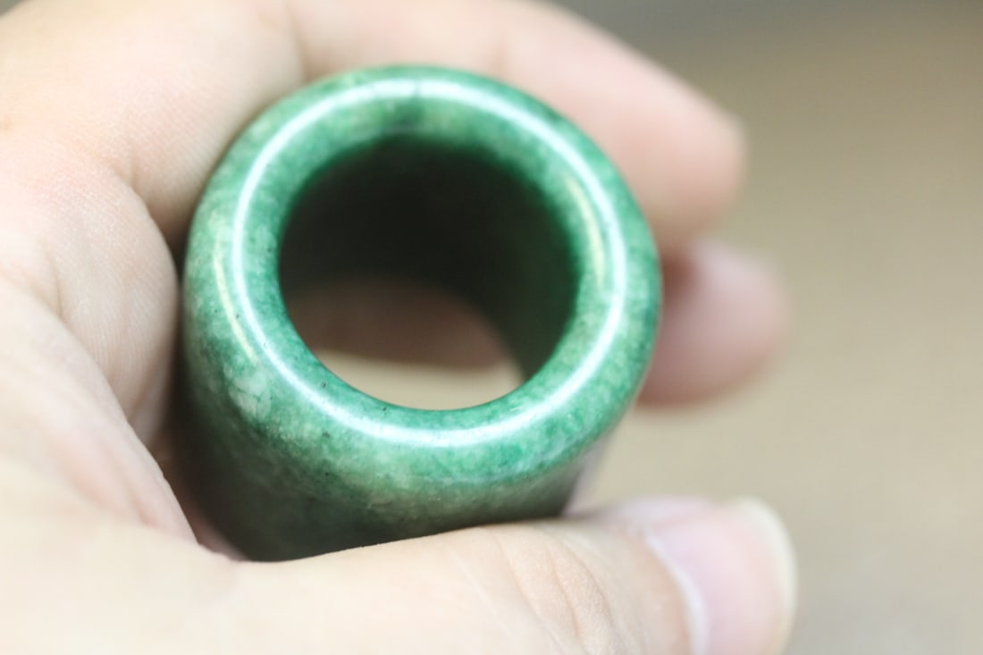Jade or Stone Archer's Ring - 2