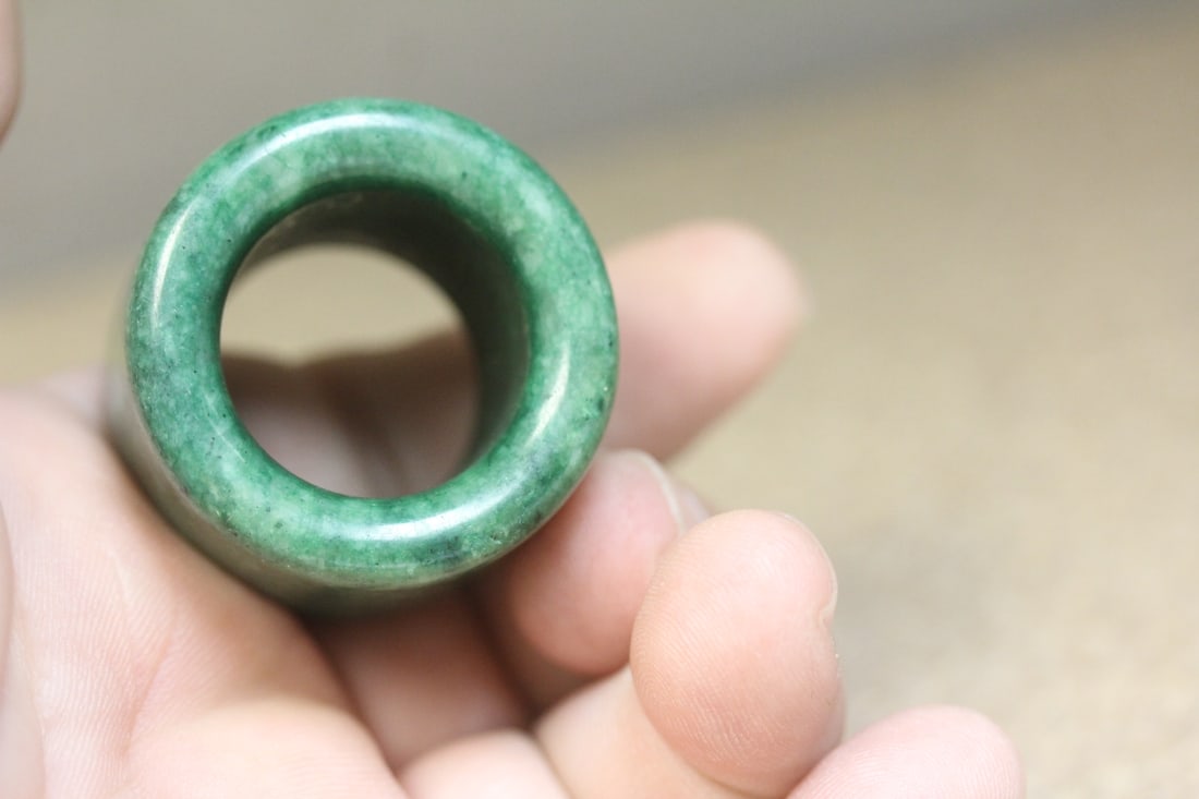 Jade or Stone Archer's Ring - 3