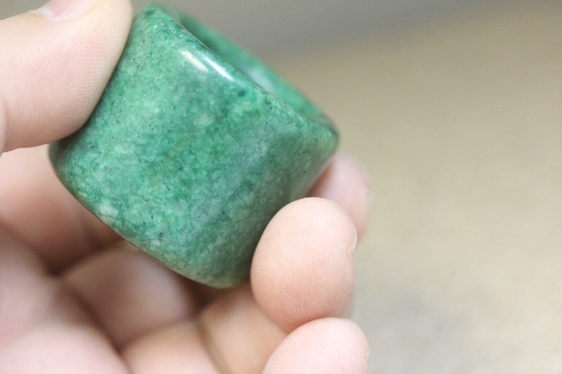 Jade or Stone Archer's Ring - 4