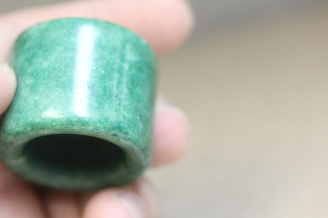 Jade or Stone Archer's Ring - 6