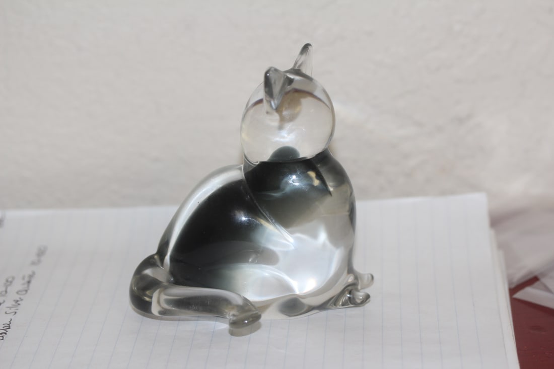 Murano Cat: possibly MCM or MCM-style - 4 1/4" tall