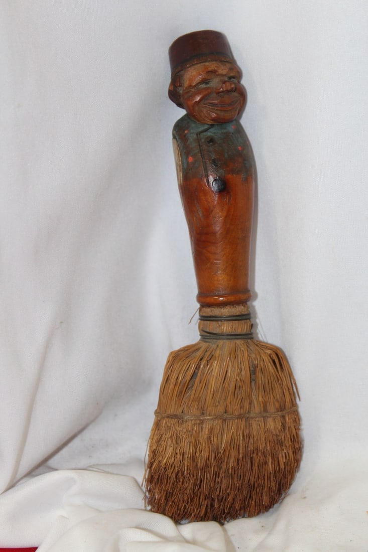 A Rare Vintage German Figueral Handle Brush: 8 1/4" long