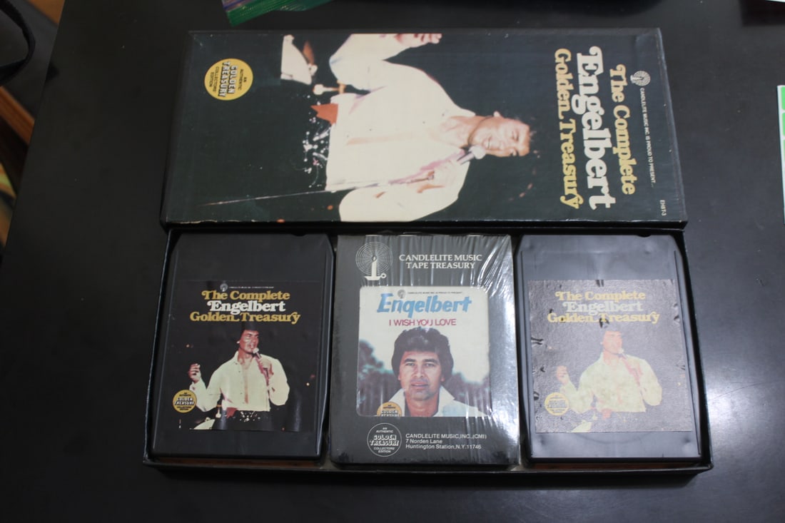 The Complete Engelbert Golden Treasure: three 8track tapes - one is still sealed!
