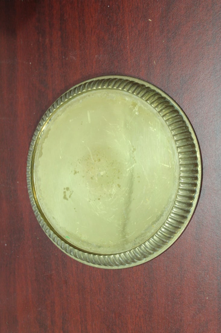 A Vintage Brass Stand: inside diameter 5 7/8" - sturdy