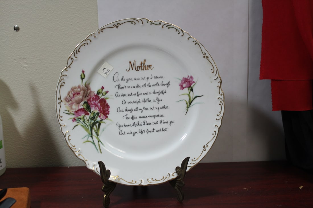 A Mother Plate: 10 1/2" in diameter