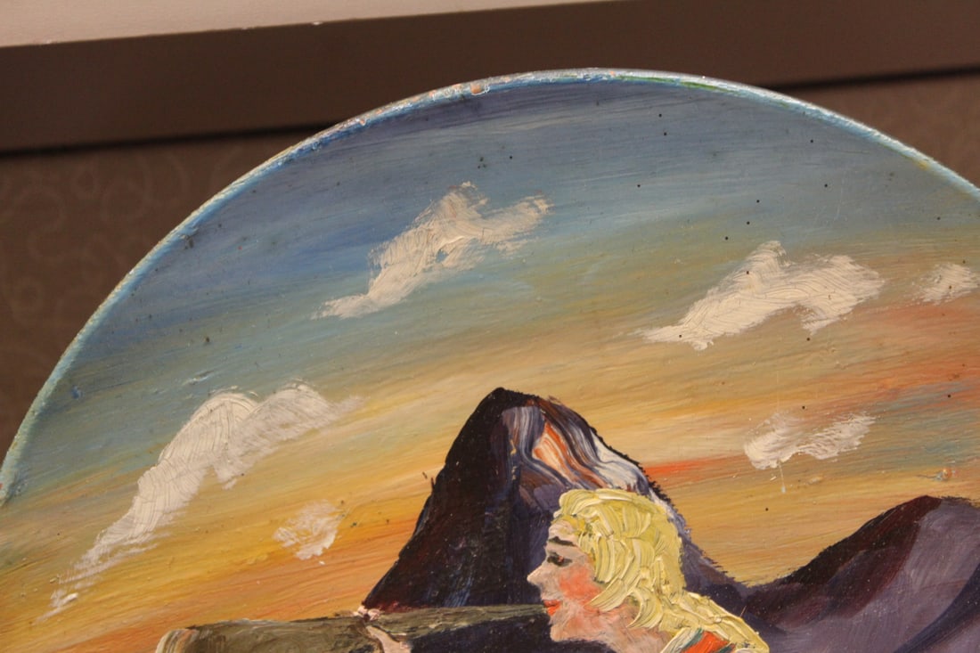 Signed Oil on Ceramic - 5