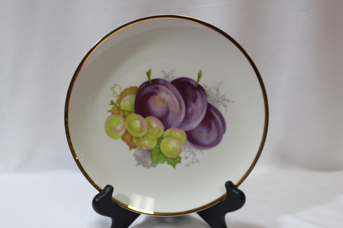 A Bavarian Fruit Plate: 7 1/2" in diameter - made in Germany