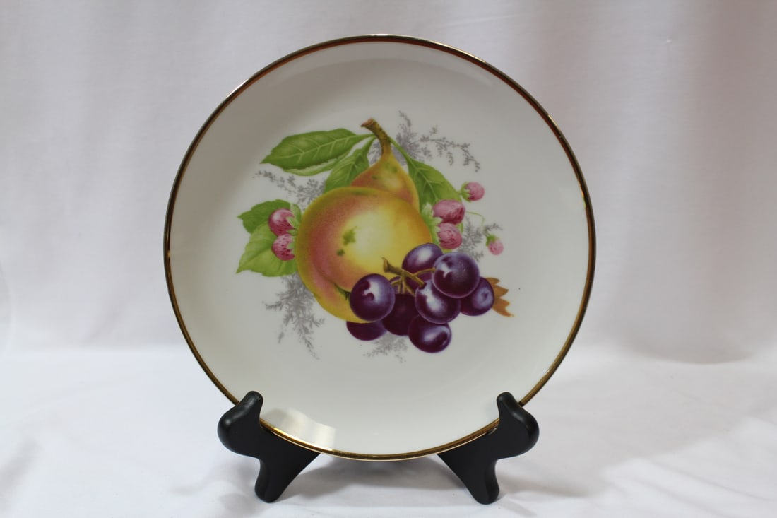 A Bavarian Fruit Plate: 7 1/2" in diameter - made in Germany
