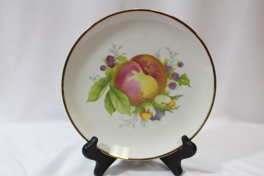 A Bavarian Fruit Plate: 7 1/2" in diameter - made in Germany