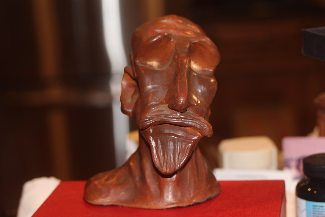 Signed Sculpture: 6 1/2" tall