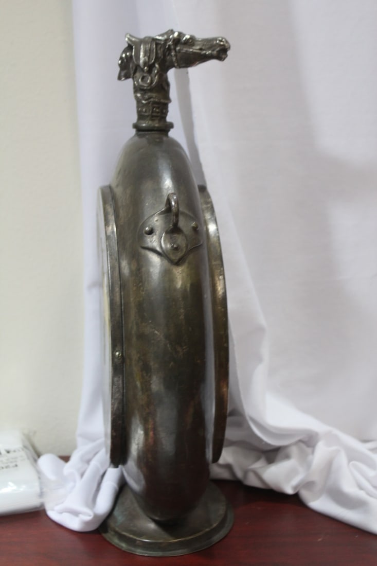 A Large Copper Flask - 6