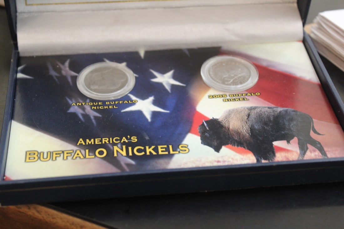 American Buffalo Two Nickels Coin Set: as shown