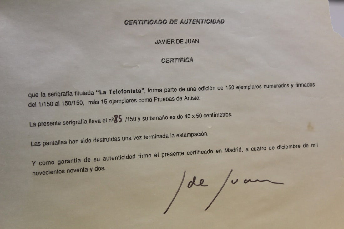 Signed Lithograph by Javier de Juan - 8